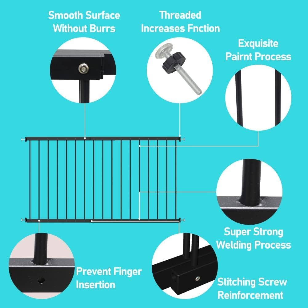 Black 2 Piece Window Guards Y64344