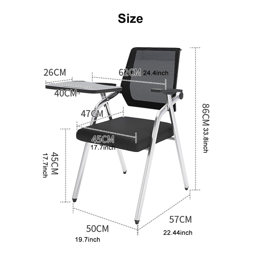 Mesh Guest Chair with Tablet Arm H9115