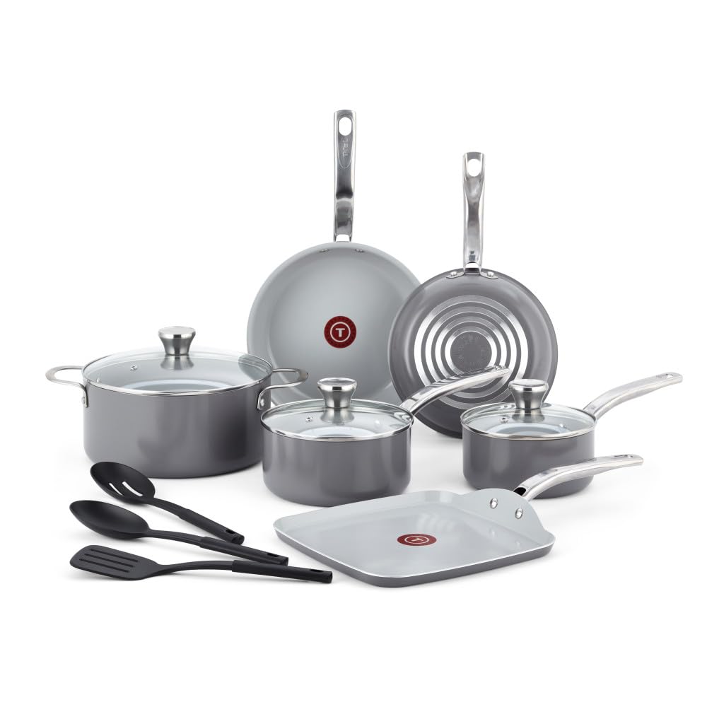 12 Piece Recycled Ceramic Non Stick Cookware Set S73820