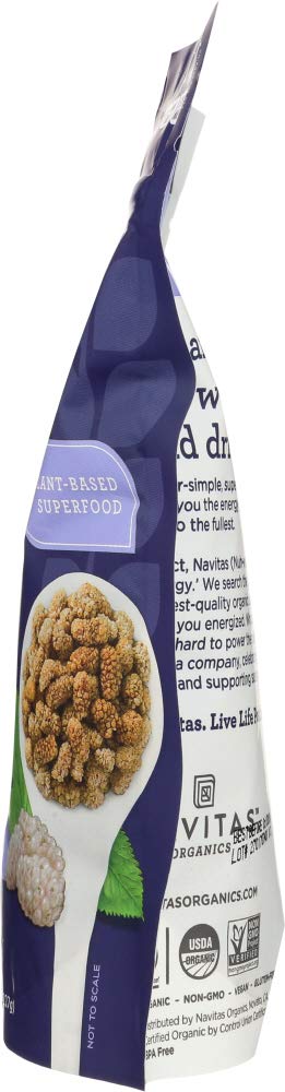 Organic Sun-Dried White Mulberries 8 oz Pack of 6 X321