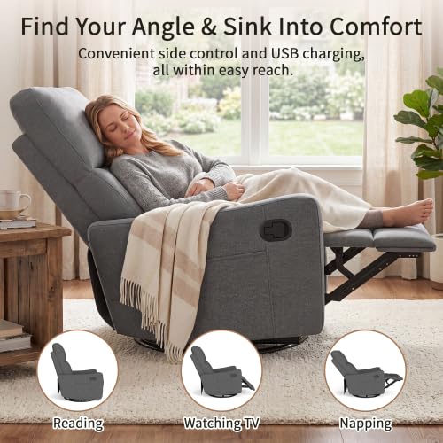 Manual Swivel Rocker Recliner Chair X25256