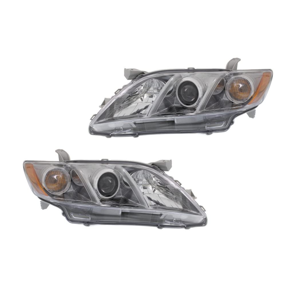 Toyota Camry 2007 2008 2009 Headlight Driver and Passenger Side Pair O710