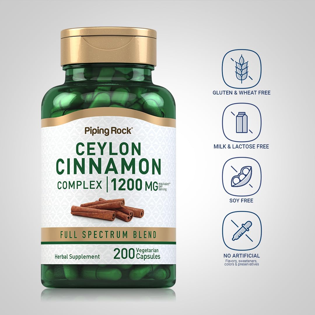 Ceylon Cinnamon Capsules 200 Count W97535