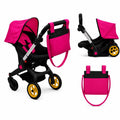Pink Convertible 2 in 1 Doll Stroller and Car Seat A59311