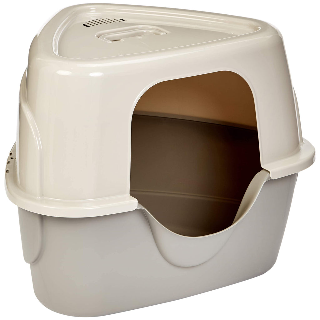 Charcoal Enclosed Cat Litter Box with Lid G2125