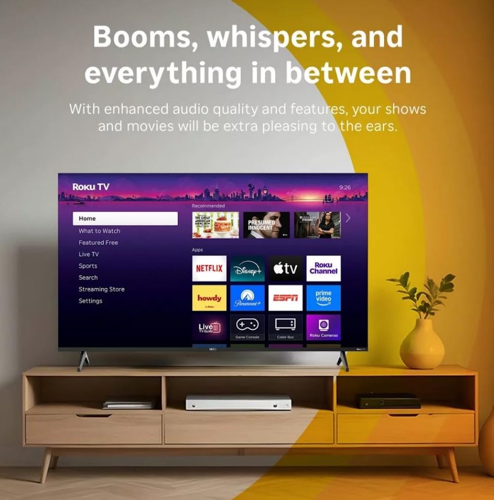 32" 720p HD Smart LED TV with Wi-Fi & Bluetooth F459448