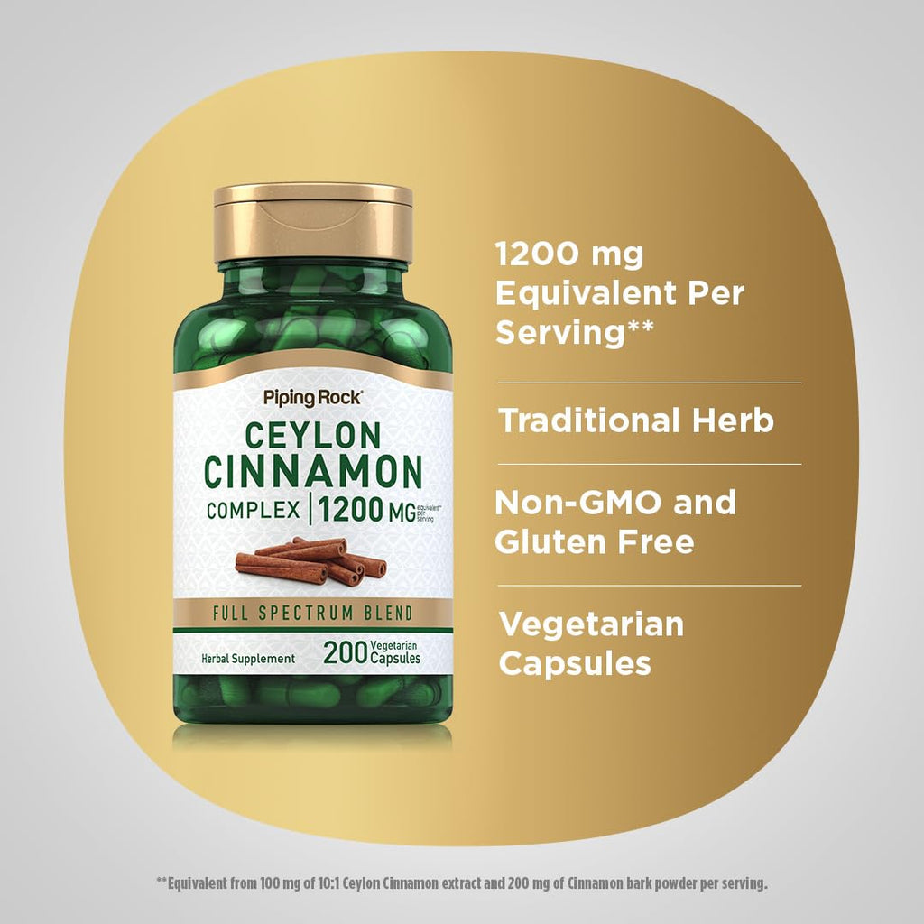 Ceylon Cinnamon Capsules 200 Count W97535