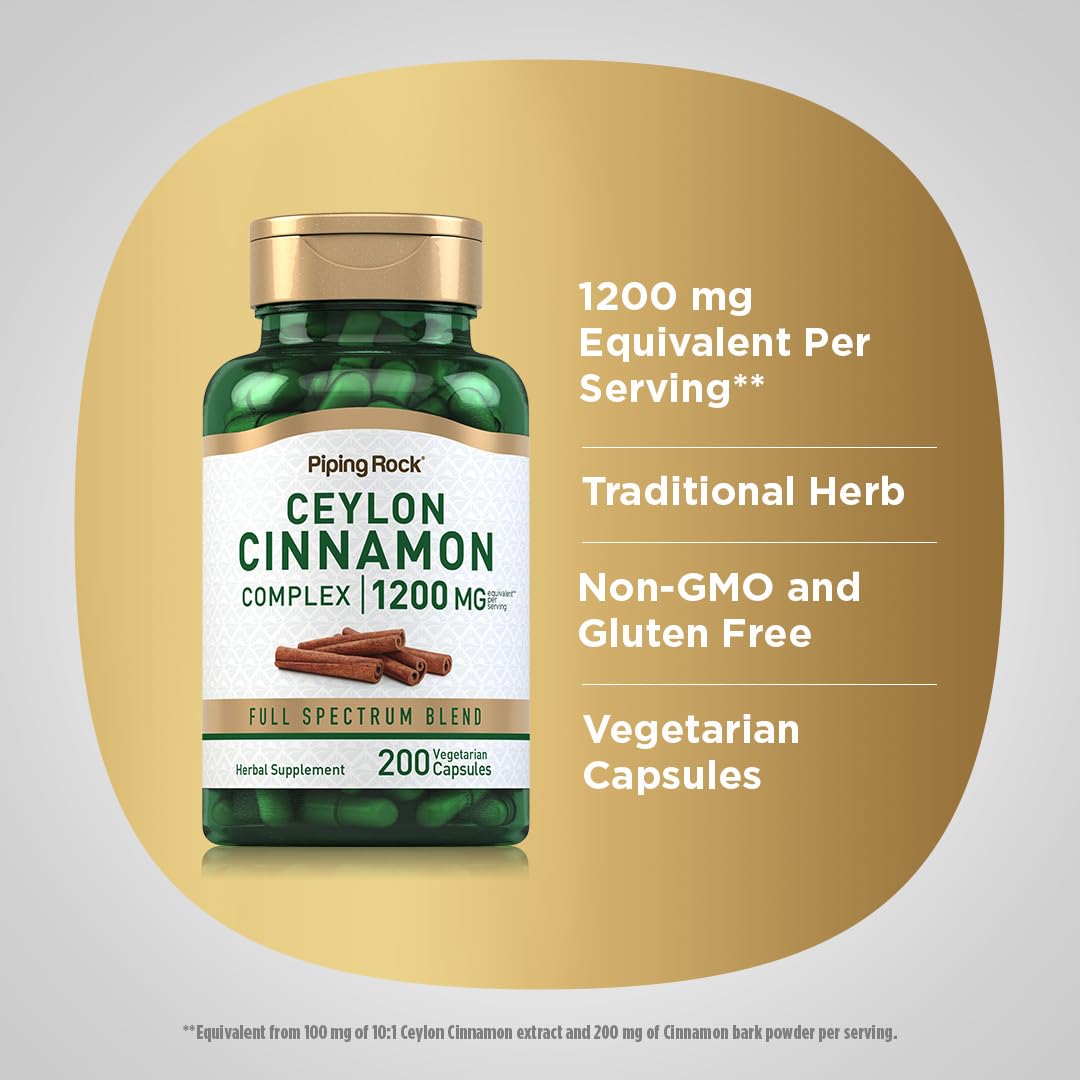 Ceylon Cinnamon Capsules 200 Count W97535