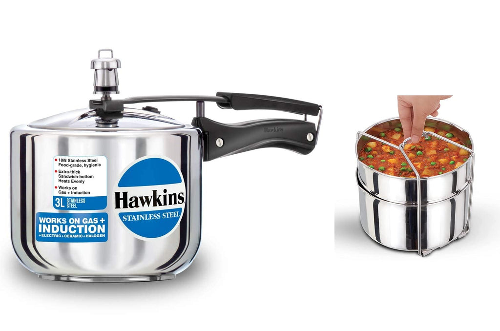 Stainless Steel Pressure Cooker, 3 Litres H464366