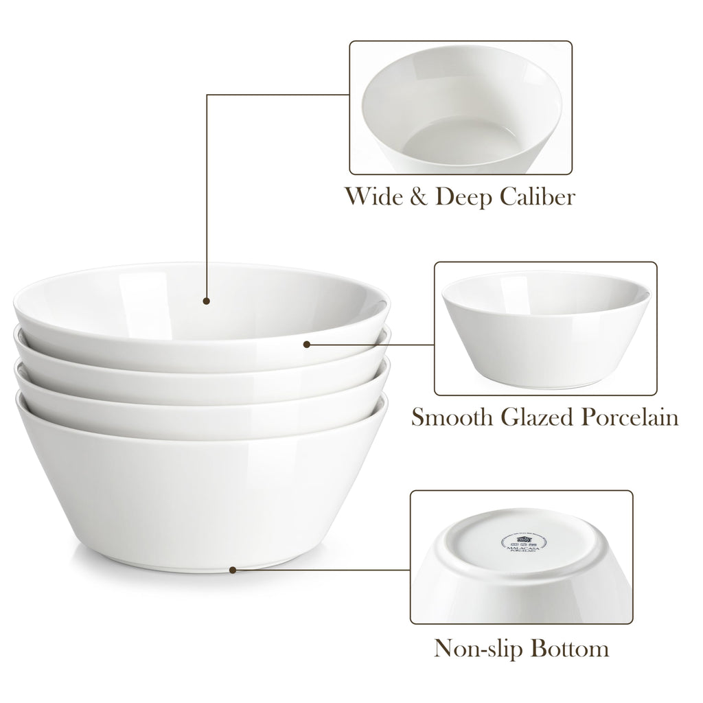 35 OZ Soup Bowls Set of 4 and 24 OZ Cereal Bowls Set of 6 R130