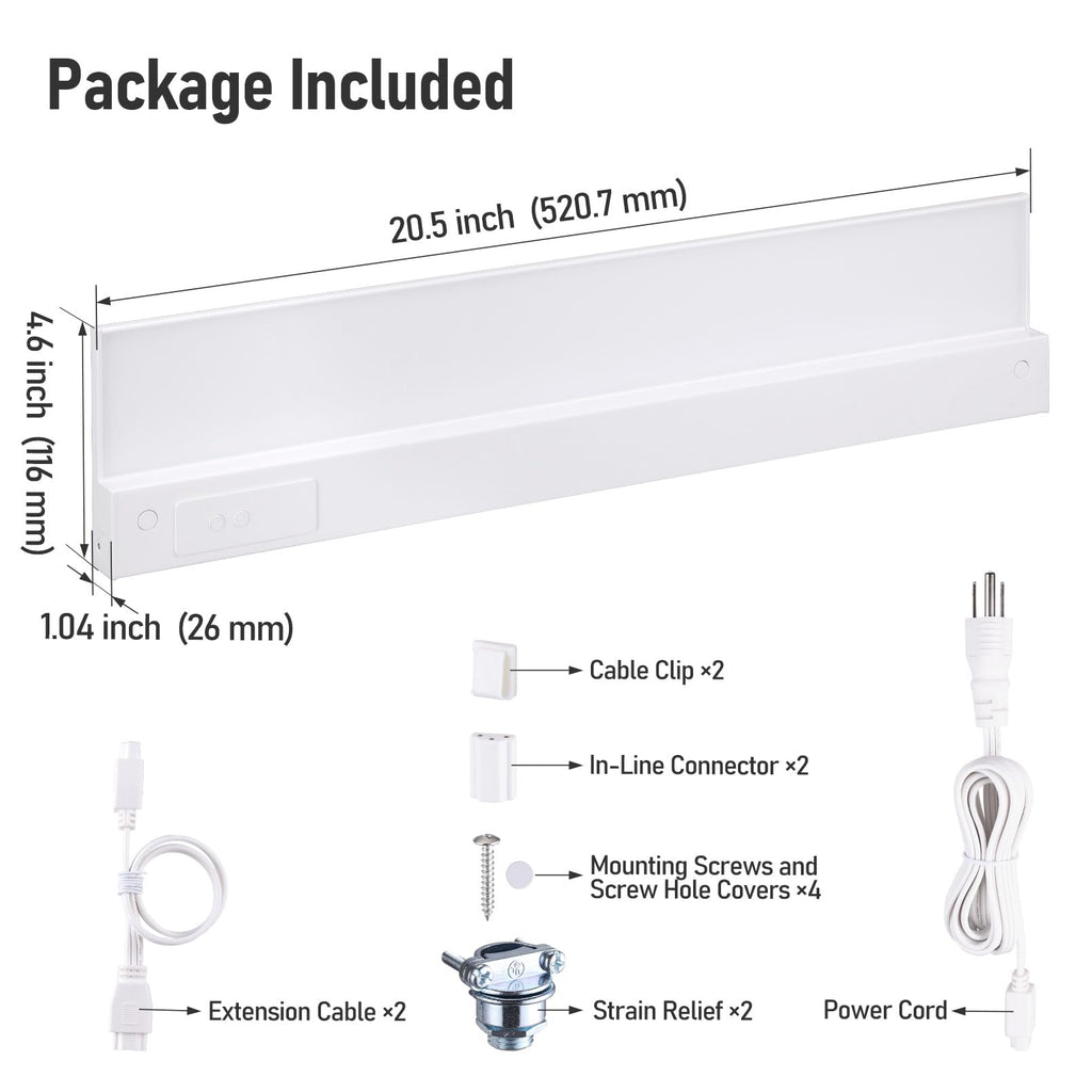 2-Pack Ultra-Slim LED Under Cabinet Lighting Q291840