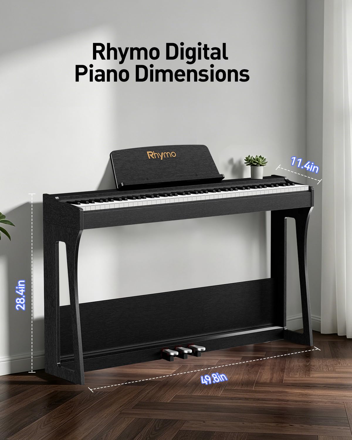 88-Key Weighted Keyboard Piano with Hammer Action T55121