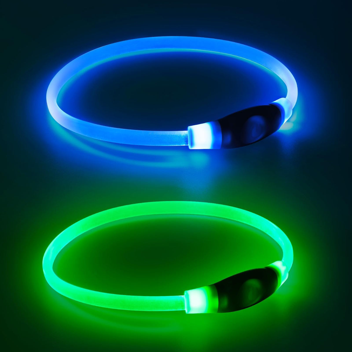 2 Packs Light Up Dog Collar U8289