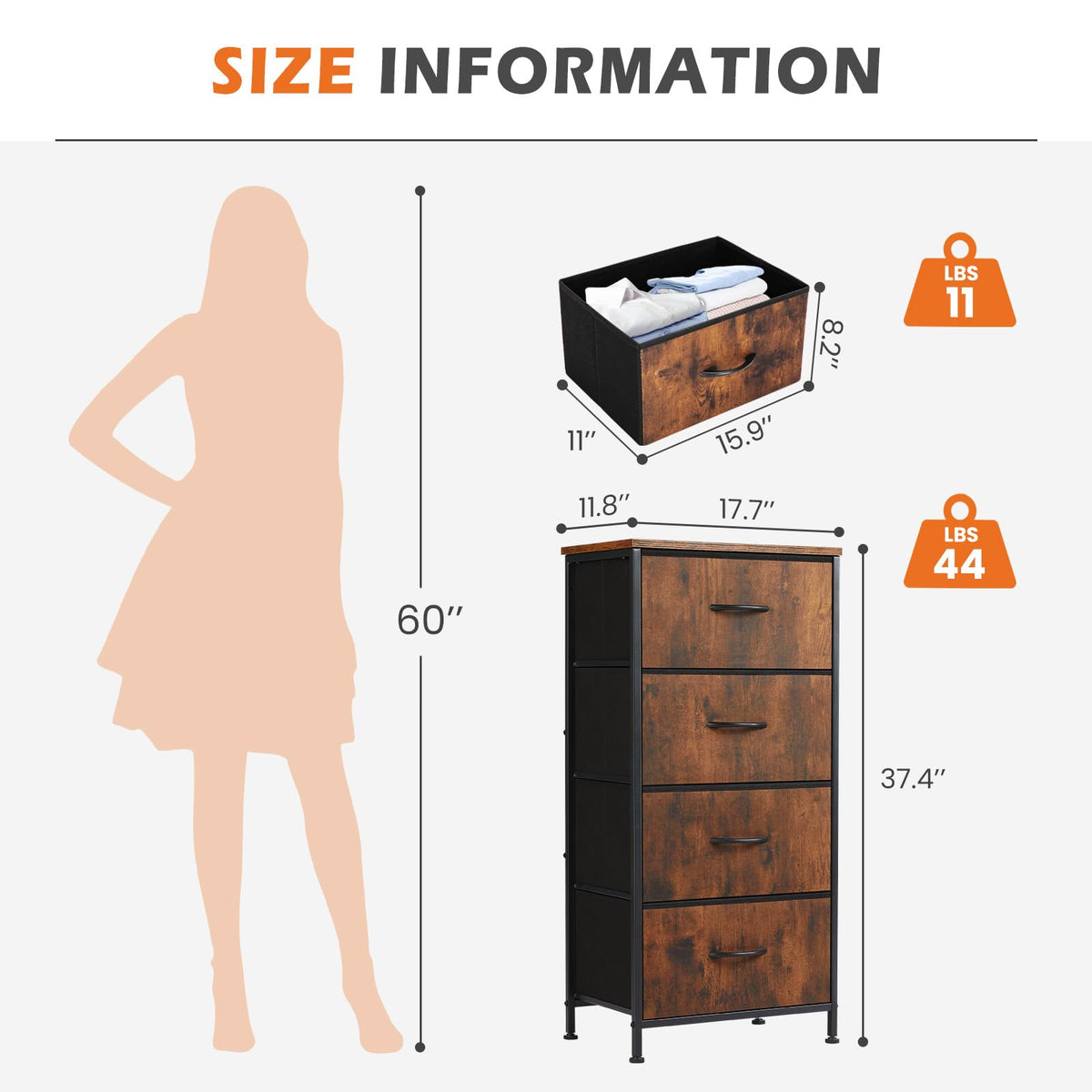 4 Drawer Dresser H53046