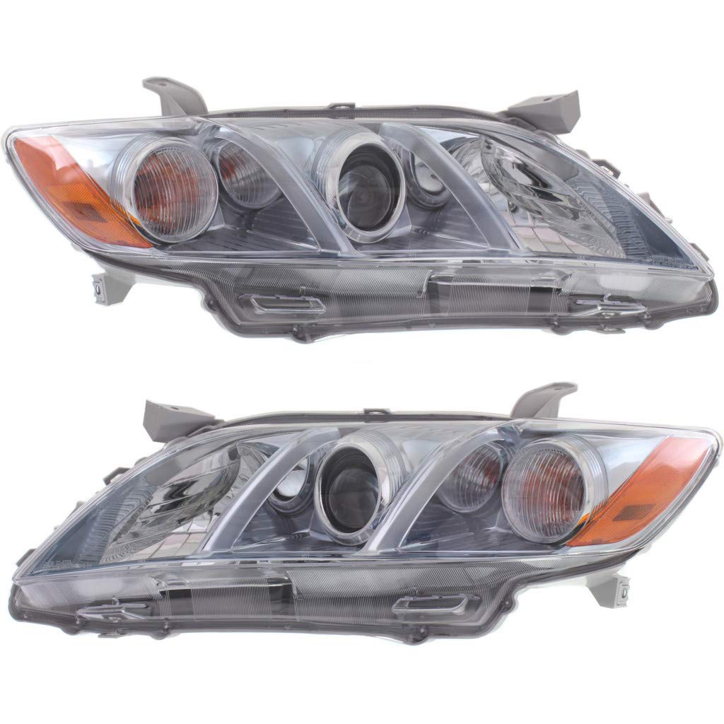 Toyota Camry Hybrid 2007-2009 Headlight Assembly Pair Driver and Passenger Side DOT Certified I5958