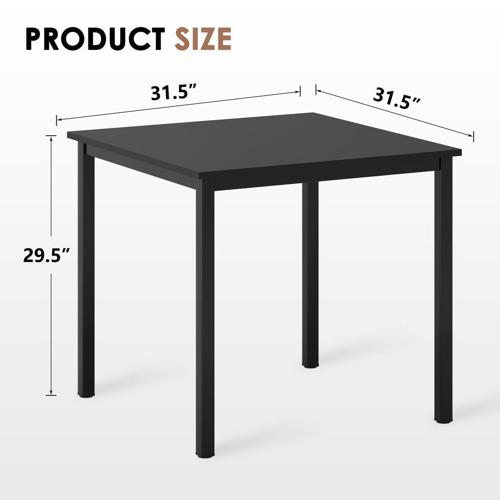 Small Square Dining Table 31.5inch Black L81476