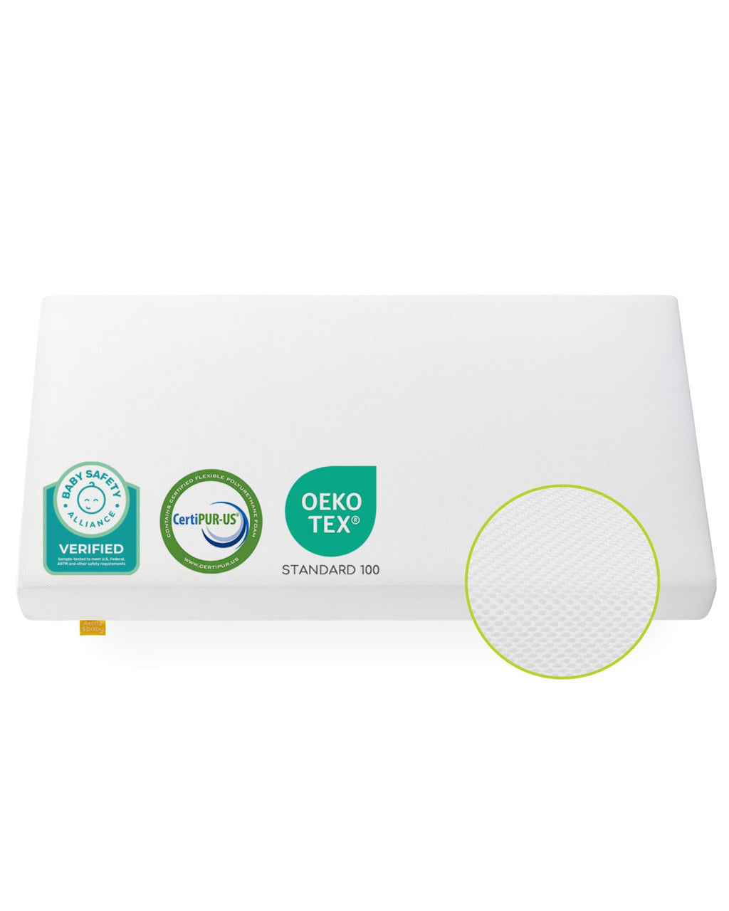 Breathable Standard Full Size Crib Mattress with Waterproof Machine Washable Cover H7538