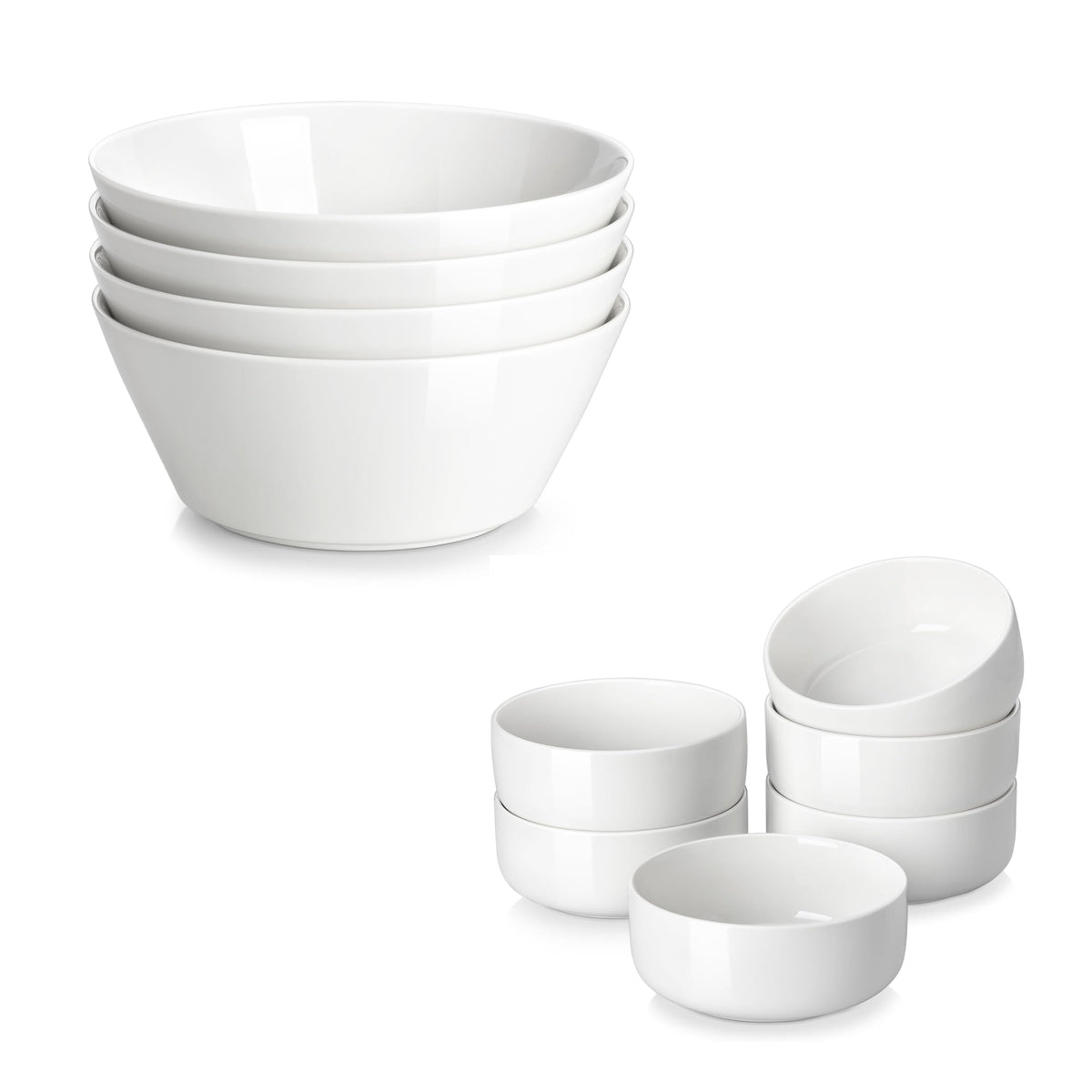 35 OZ Soup Bowls Set of 4 and 24 OZ Cereal Bowls Set of 6 R130