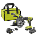 18V Drill and Circular Saw Starter Kit with Two 1.5Ah Batteries and Charger V318