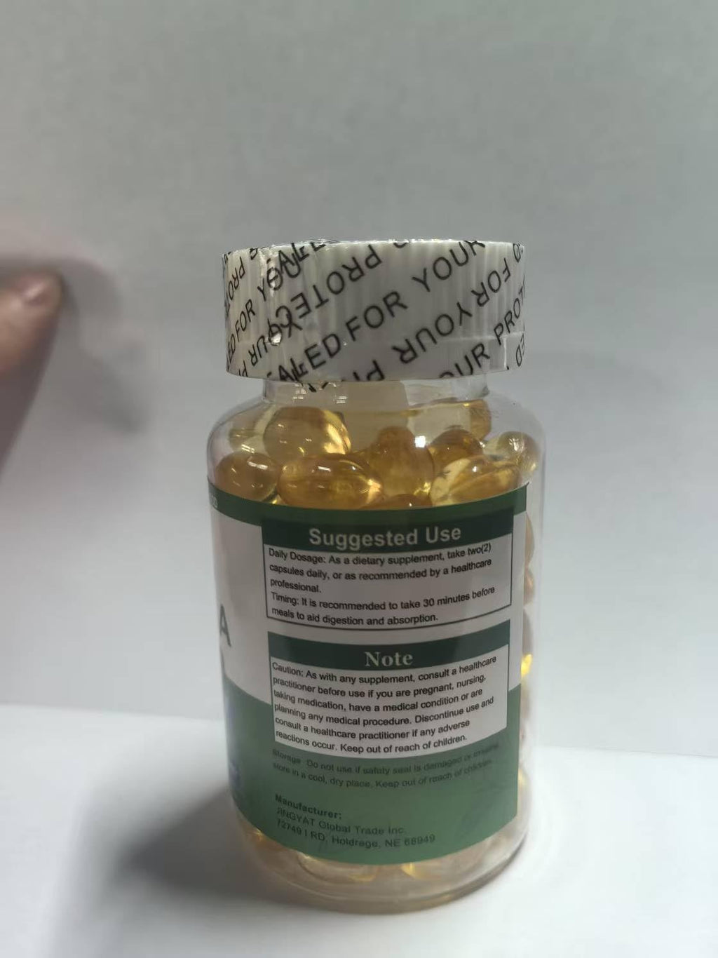 Organic Moringa Oleifera Softgels V290436