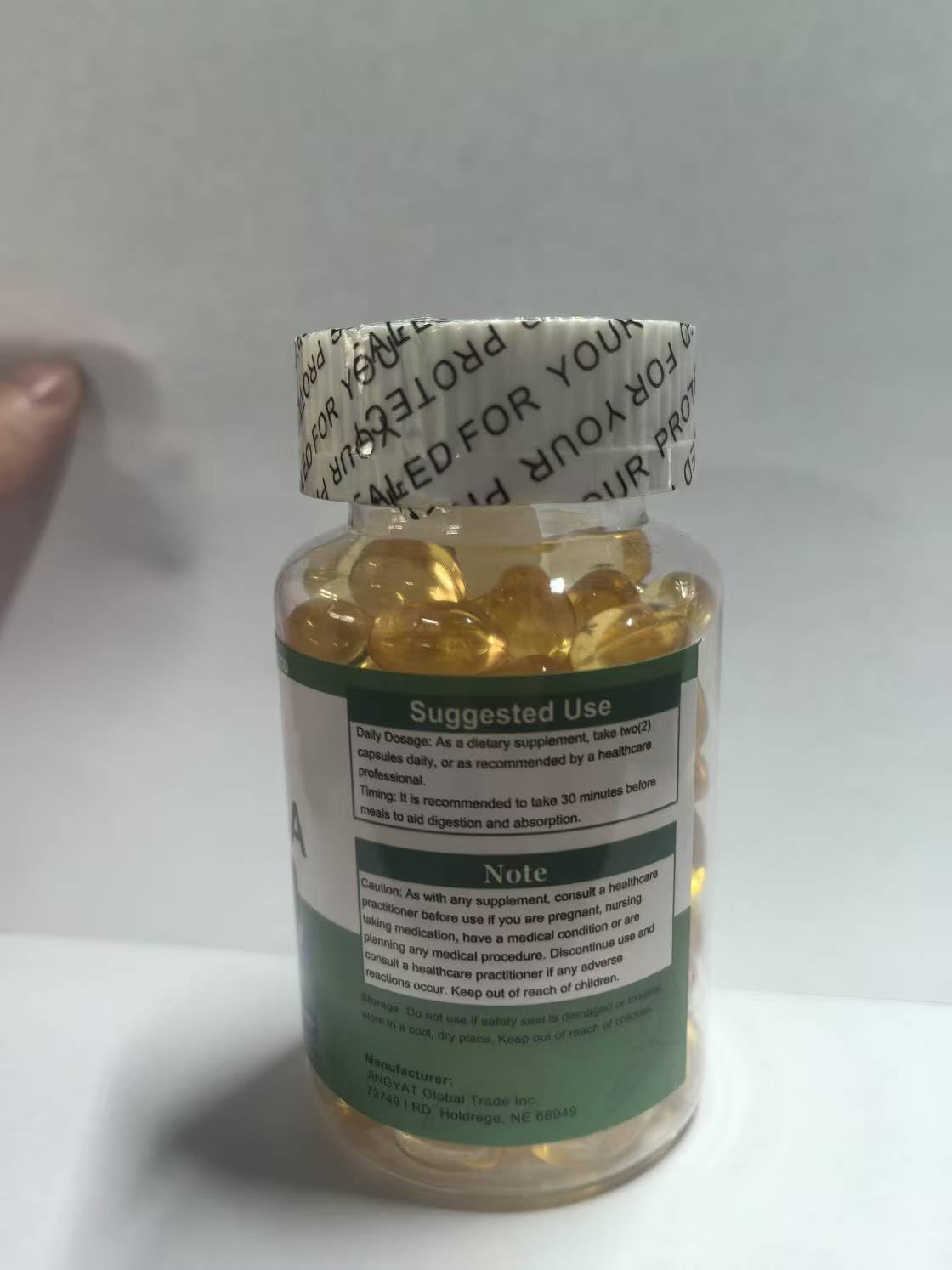 Organic Moringa Oleifera Softgels V290436
