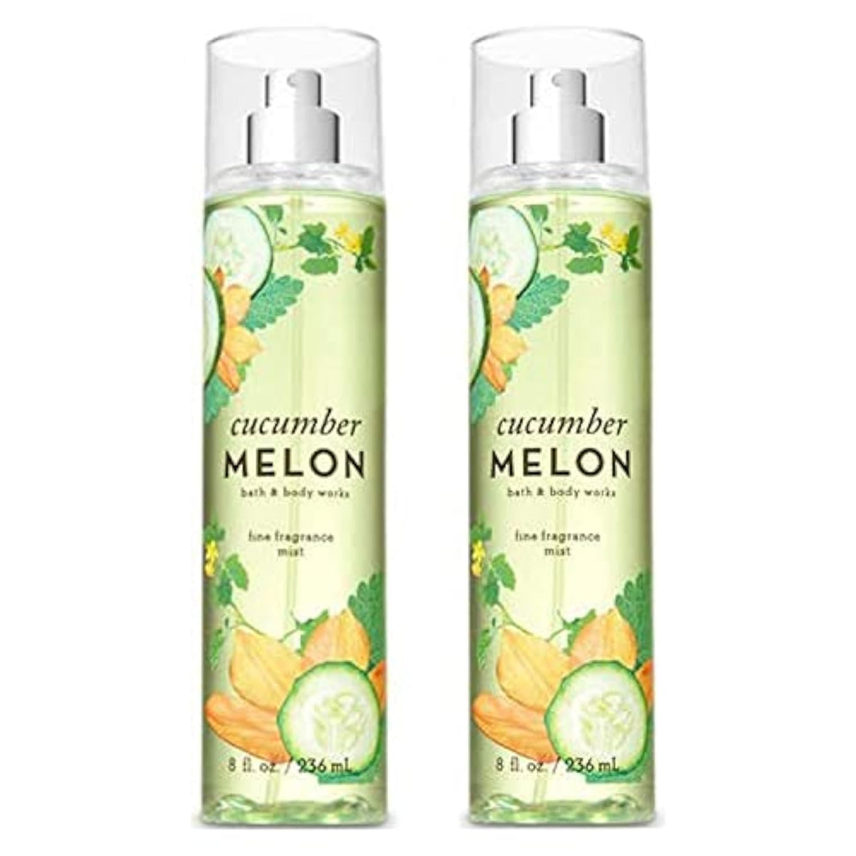 Cucumber Melon Fine Fragrance Mists Pack Of 2 8 oz I8555