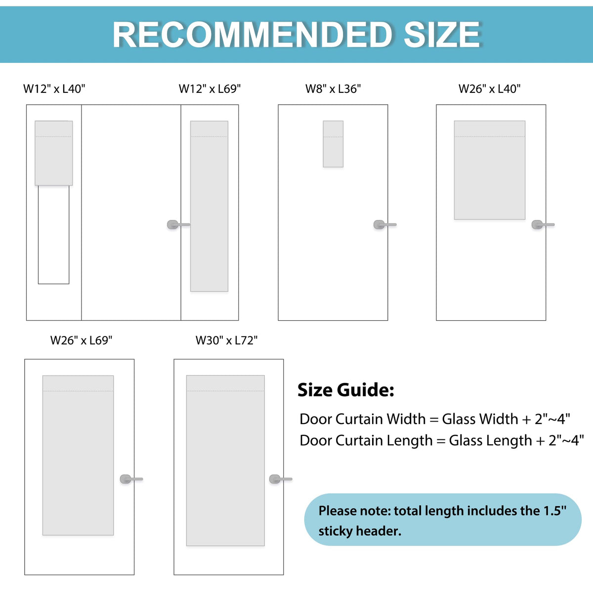 Blackout French Door Curtain 1 Panel Z775281
