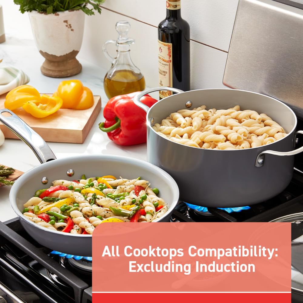 12 Piece Recycled Ceramic Non Stick Cookware Set S73820