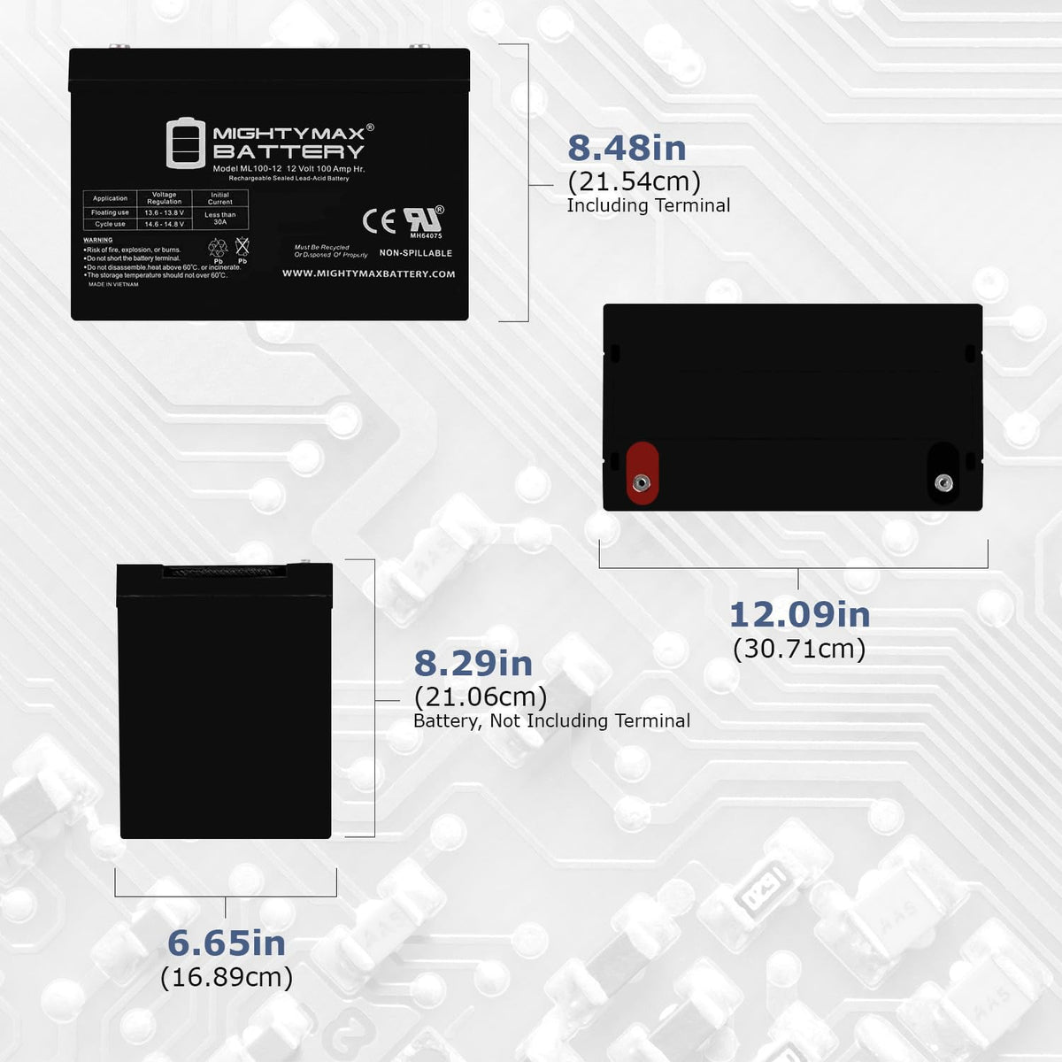 12V 100Ah SLA Battery with Smart Box I81581