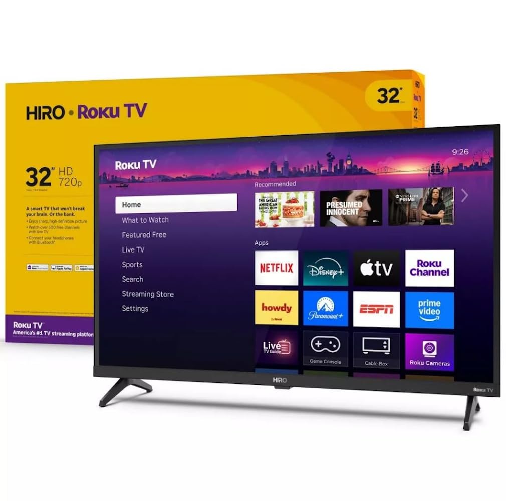 32" 720p HD Smart LED TV with Wi-Fi & Bluetooth F459448