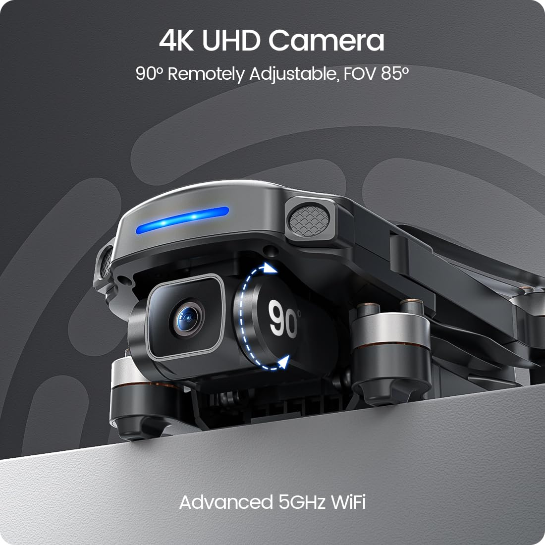 GPS 4K UHD Camera Foldable FPV RC Quadcopter P727006