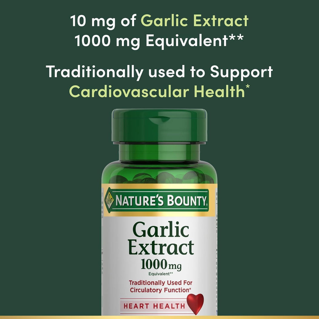 Garlic Extract 1000 mg Softgels Pack of 2 D495