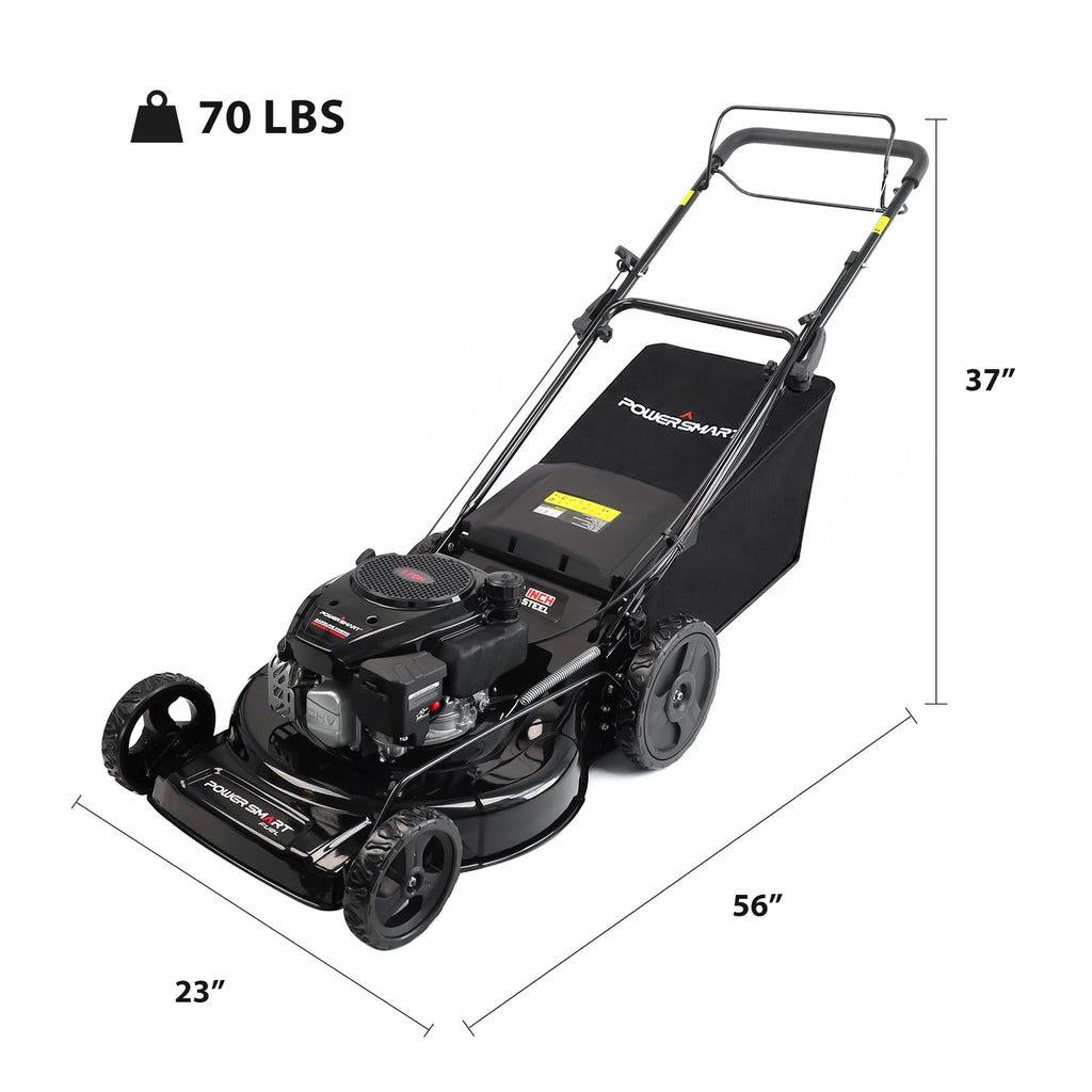 22-Inch Self Propelled Gas Lawn Mower, 170cc 4-Cycle OHV Engine J5256