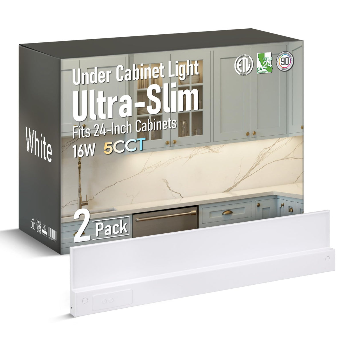 2-Pack Ultra-Slim LED Under Cabinet Lighting Q291840