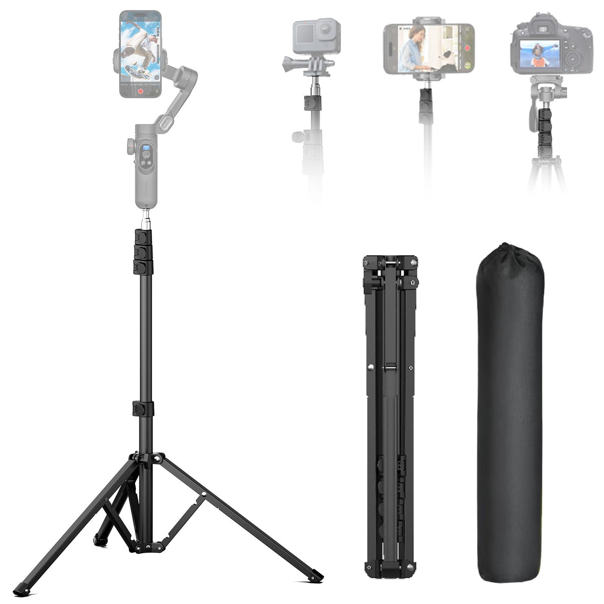 1.7M Aluminum Alloy Camera Tripod H838190