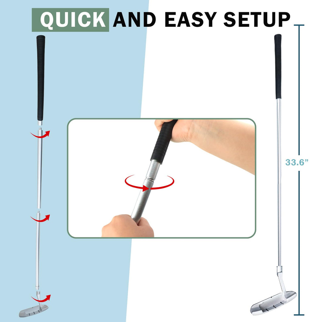 Two-Way Golf Putter with 2 Golf Balls T46103