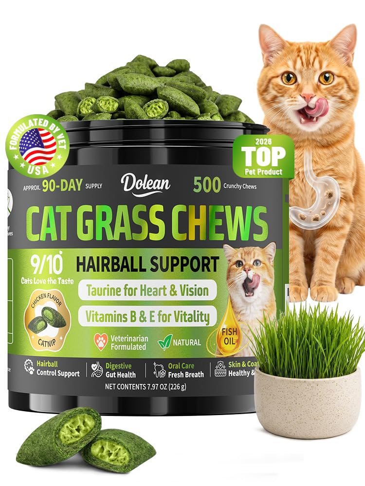 Cat Grass Treats Hairball Treatment for Cats R8547