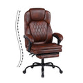 Big and Tall Ergonomic High Back PU Leather Reclining Office Chair with Footrest C513