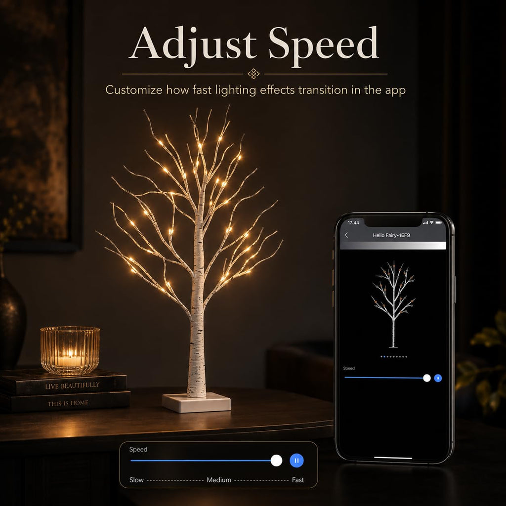 Birch Tree with Lights 2FT 2Pack R22858