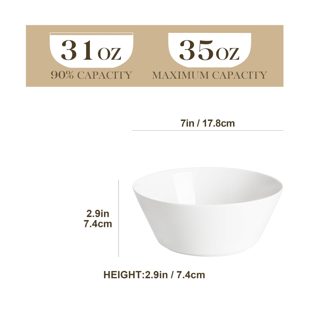 35 OZ Soup Bowls Set of 4 and 24 OZ Cereal Bowls Set of 6 R130