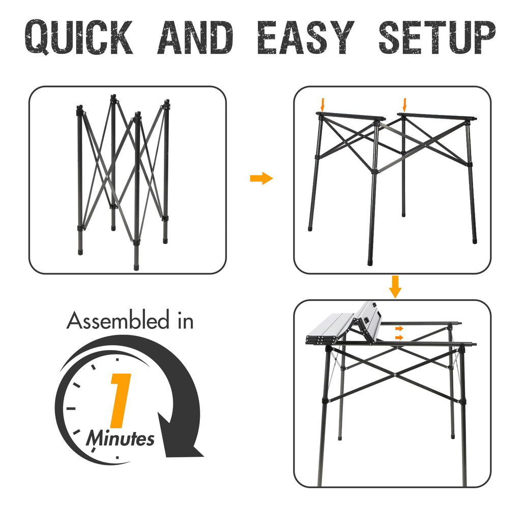 Lightweight Aluminum Folding Table Z2379