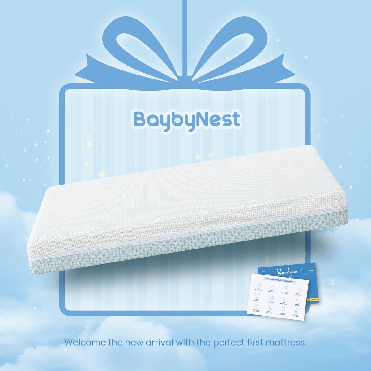 Mini Crib Mattress 38x24x4 Dual-Sided Cooling Gel Foam Z471