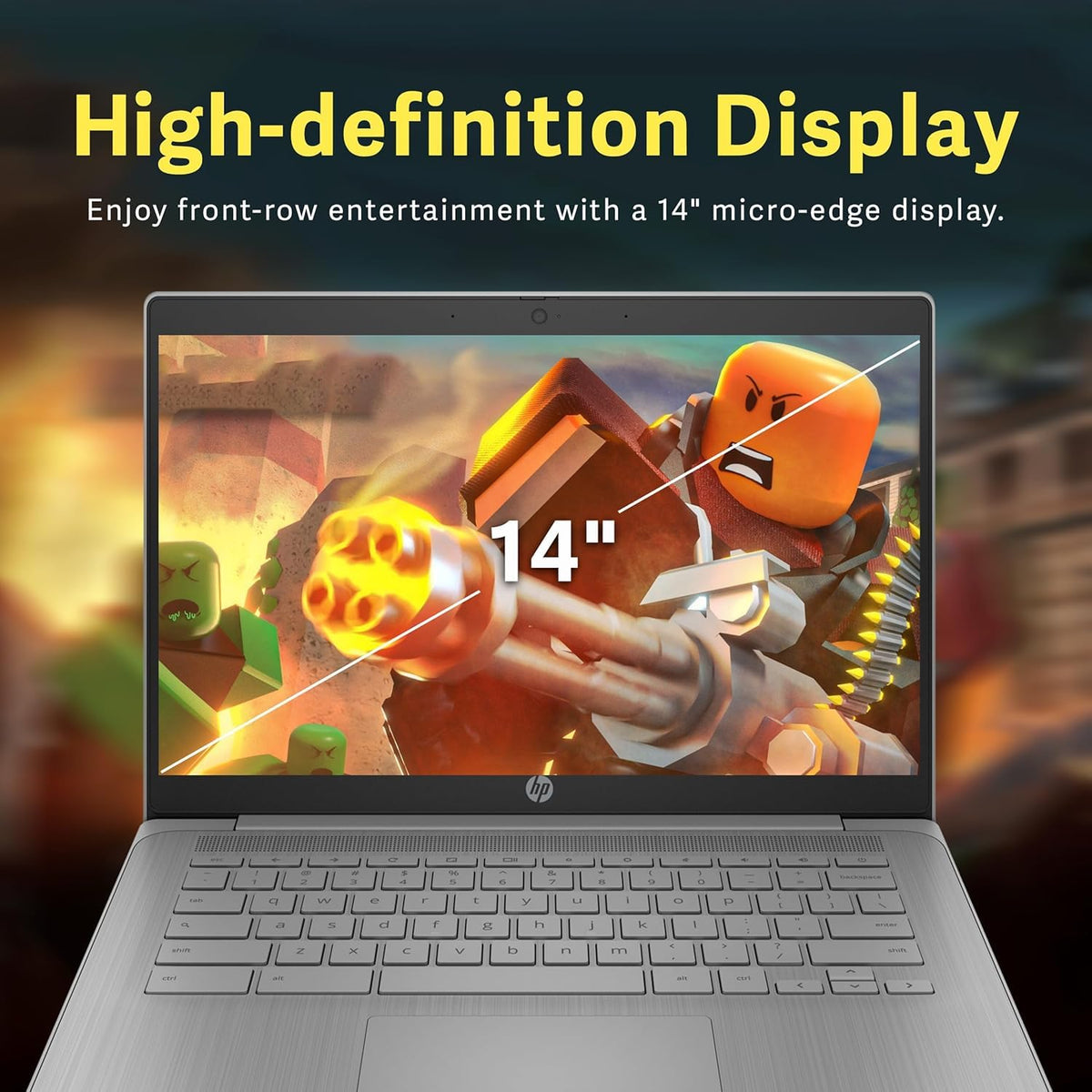14" HD Chromebook, Quad-Core Celeron, 4GB RAM, 192GB Storage P6734
