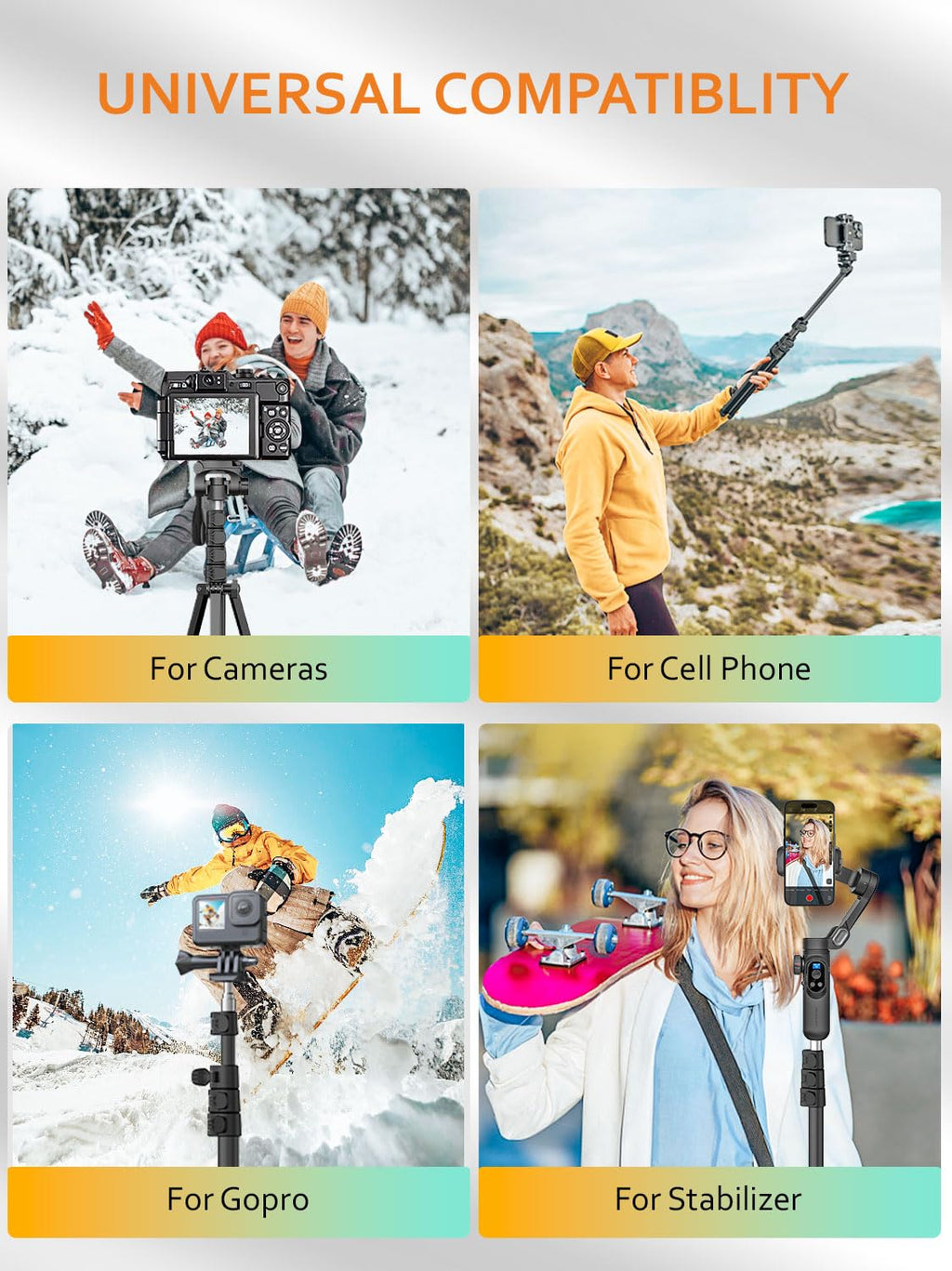 1.7M Aluminum Alloy Camera Tripod H838190
