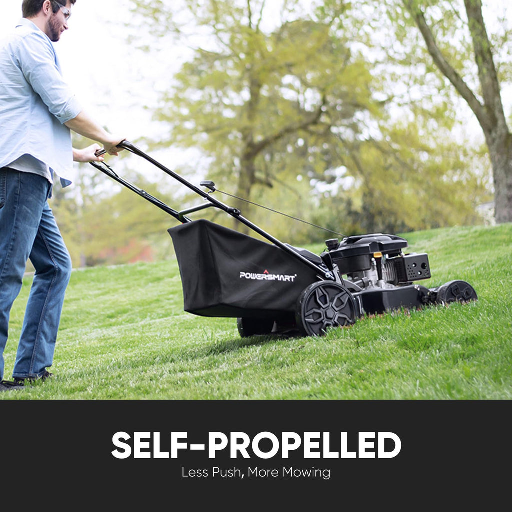 22-Inch Self Propelled Gas Lawn Mower, 170cc 4-Cycle OHV Engine J5256