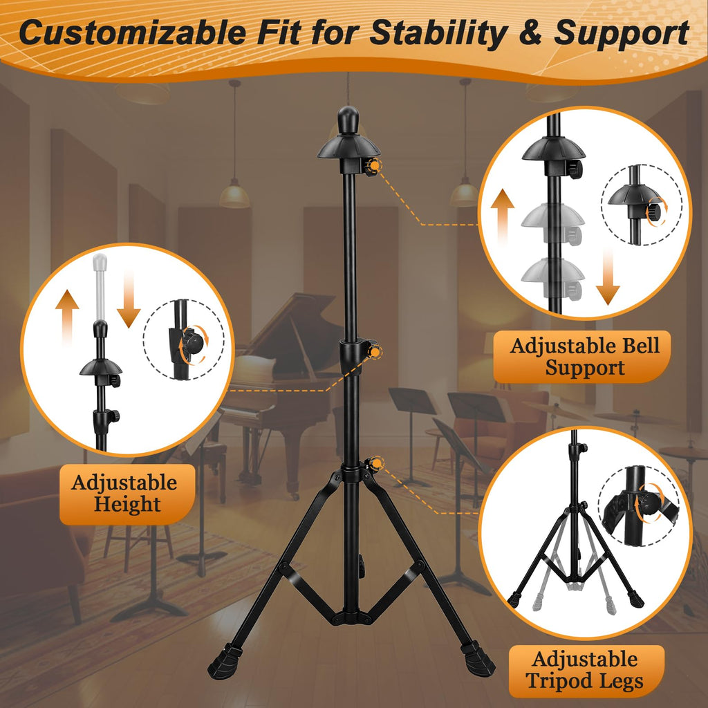 Adjustable Height Retractable Trombone Stand U711