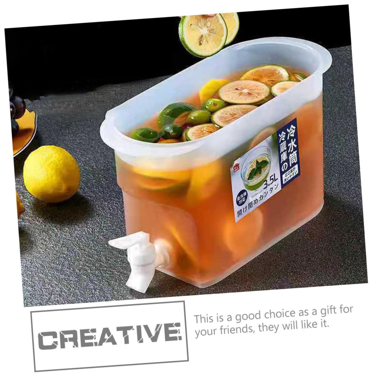 Fridge Water Jug 3.5l PP Drink Dispenser with Faucet F435180