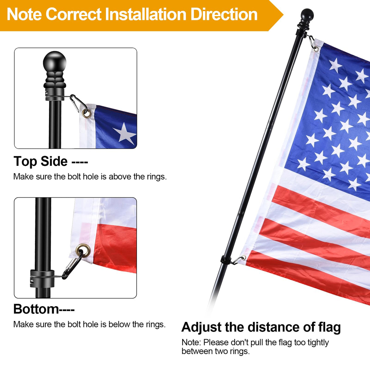 Black Flag Pole S25603