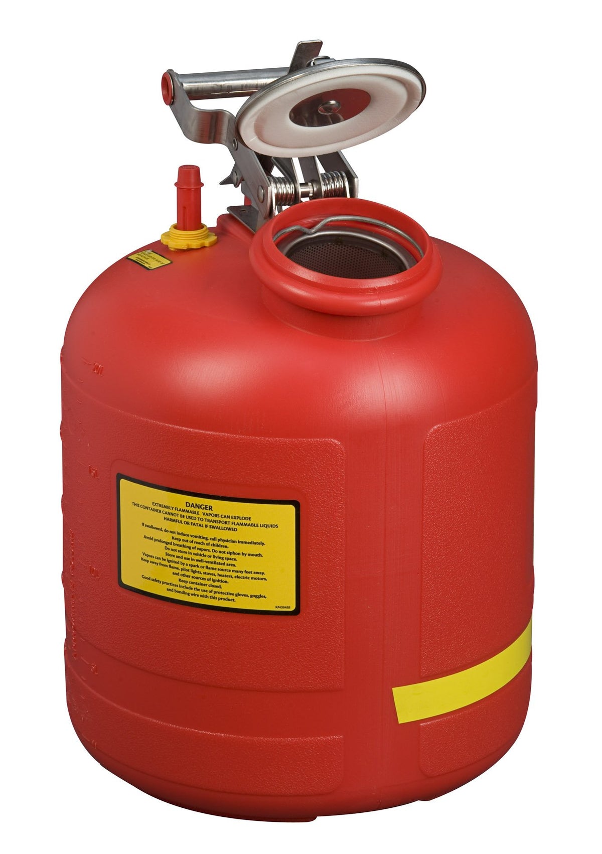 Polyethylene Safety Liquid Disposal Can with Stainless Steel C98118