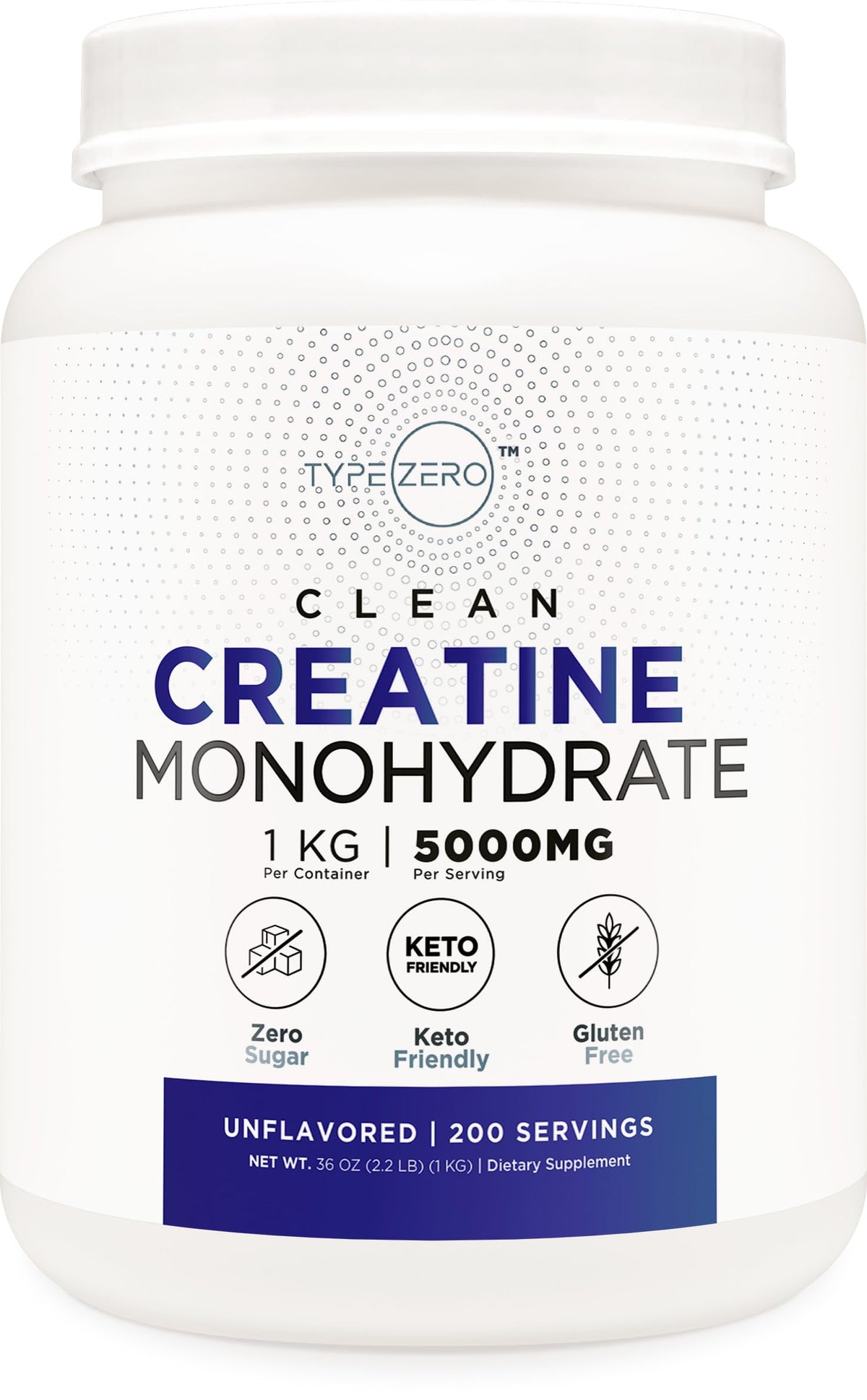 Unflavored Micronized Creatine Monohydrate 1 KG E428